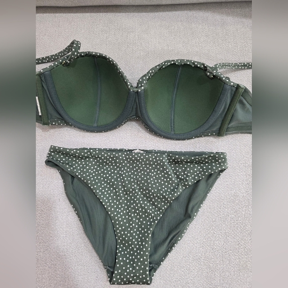 H&M Green Polka Dot Bikini Set - Picture 10 of 16